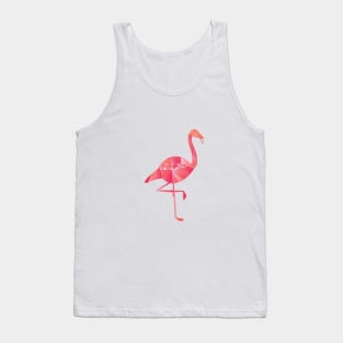 A Geometric Pink Flamingo Tank Top